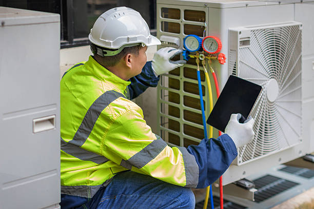 Professional Ductwork Repair technician working in Poplar Ridge, NY